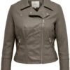 ONLY CARMAKOMA CAREMMY FAUX LEATHER BIKER ESS Dames Jas - Maat 42 2 ONLY CARMAKOMA CAREMMY FAUX LEATHER BIKER ESS Dames Jas - Maat 42 -Only 1010x1200