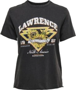 Only T-shirt Onllucy Reg S/s Sunflower Top Box 15286708 Black/lawrence Dames Maat - L -Only 1015x1200 1
