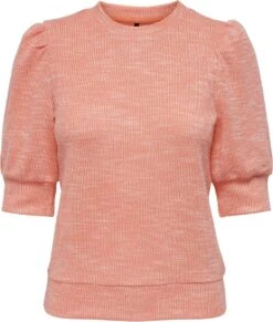 Only T-shirt Onlrie S/s Puff Top Jrs 15285055 Apricot Dames Maat - XS