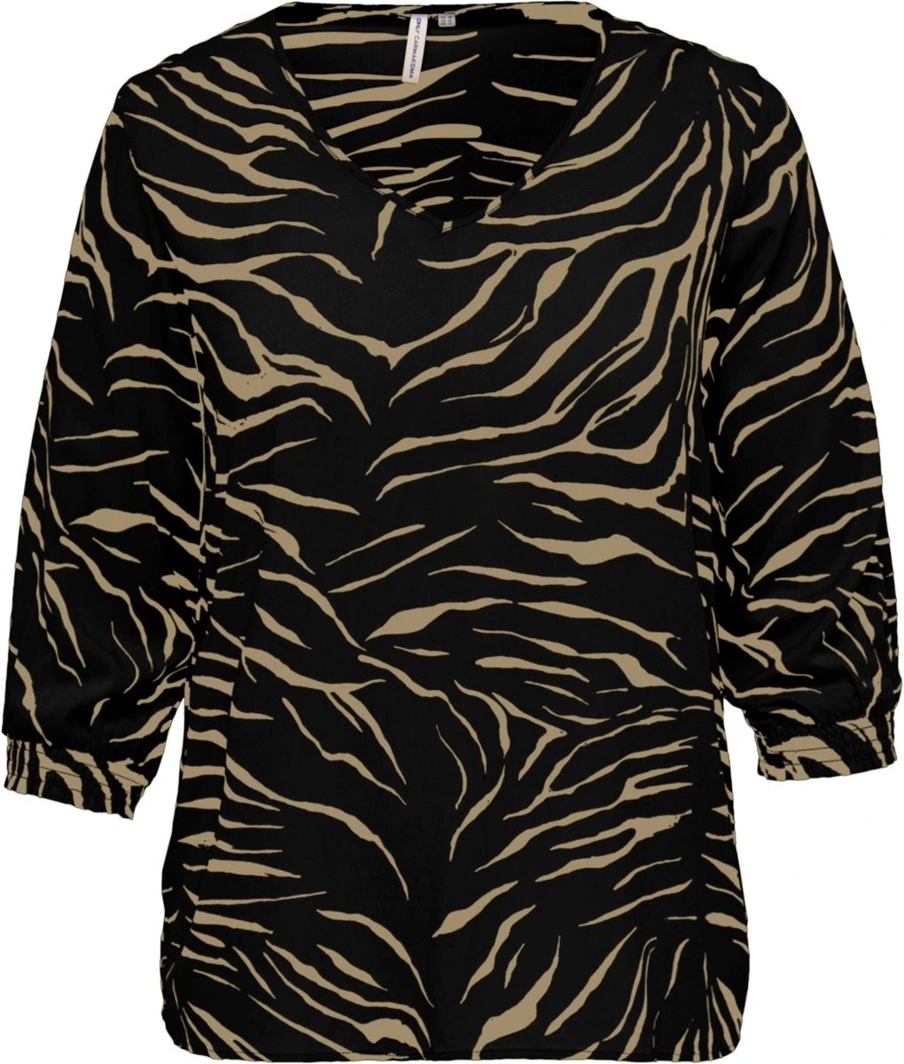 Only Carmakoma Carnova Lolli Top Zwart Zebraprint Maat 42 3 Only Carmakoma Carnova Lolli Top Zwart Zebraprint Maat 42
