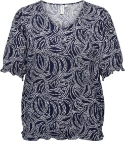 ONLY CARMAKOMA CARNOVA LOLLI LIFE SMOCK TOP AOP Dames - Maat 50