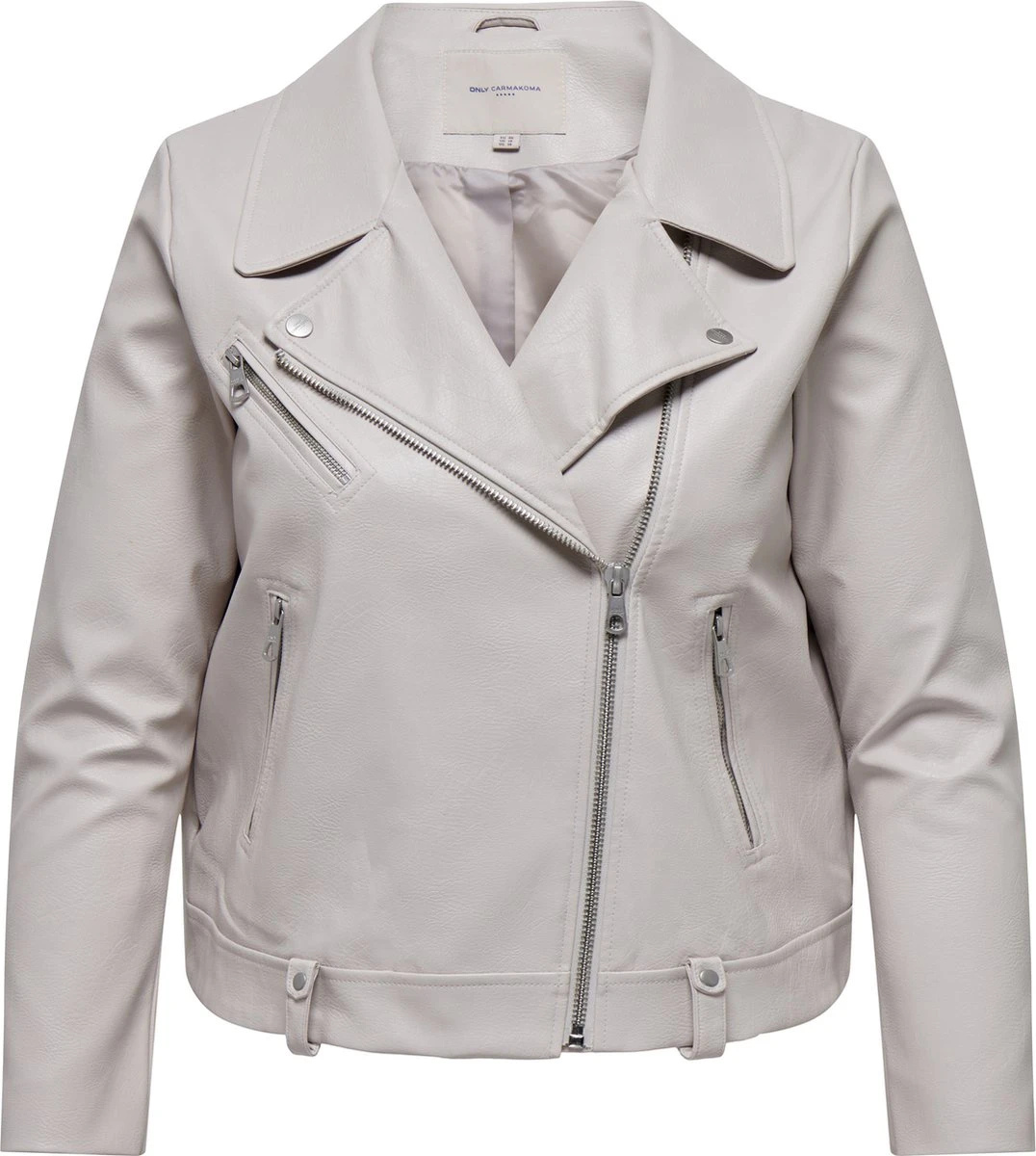 ONLY CARMAKOMA CARVERA FAUX LEATHER BIKER OTW Dames Jas - Maat 50 3 ONLY CARMAKOMA CARVERA FAUX LEATHER BIKER OTW Dames Jas - Maat 50