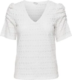 Only T-shirt Onlrosaline S/s Puff Top Cs Jrs 15293337 Cloud Dancer Dames Maat - XXL