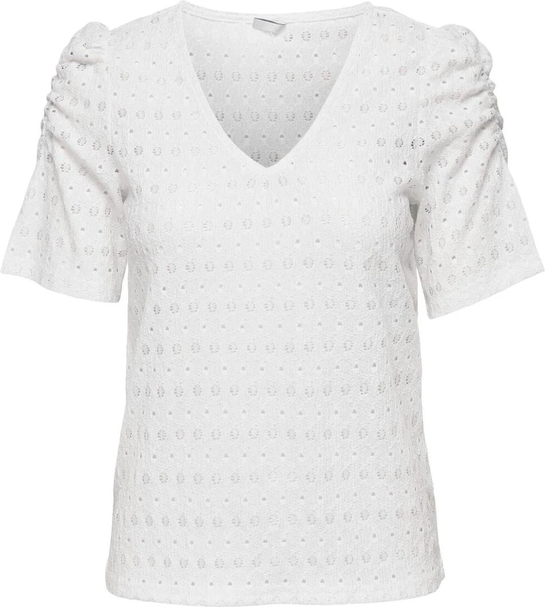 Only T-shirt Onlrosaline S/s Puff Top Cs Jrs 15293337 Cloud Dancer Dames Maat - XXL 3 Only T-shirt Onlrosaline S/s Puff Top Cs Jrs 15293337 Cloud Dancer Dames Maat - XXL