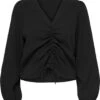 ONLY ONLHEIDI L/S RUCHING TOP WVN NOOS - Maat XL -Only 1080x1200 1