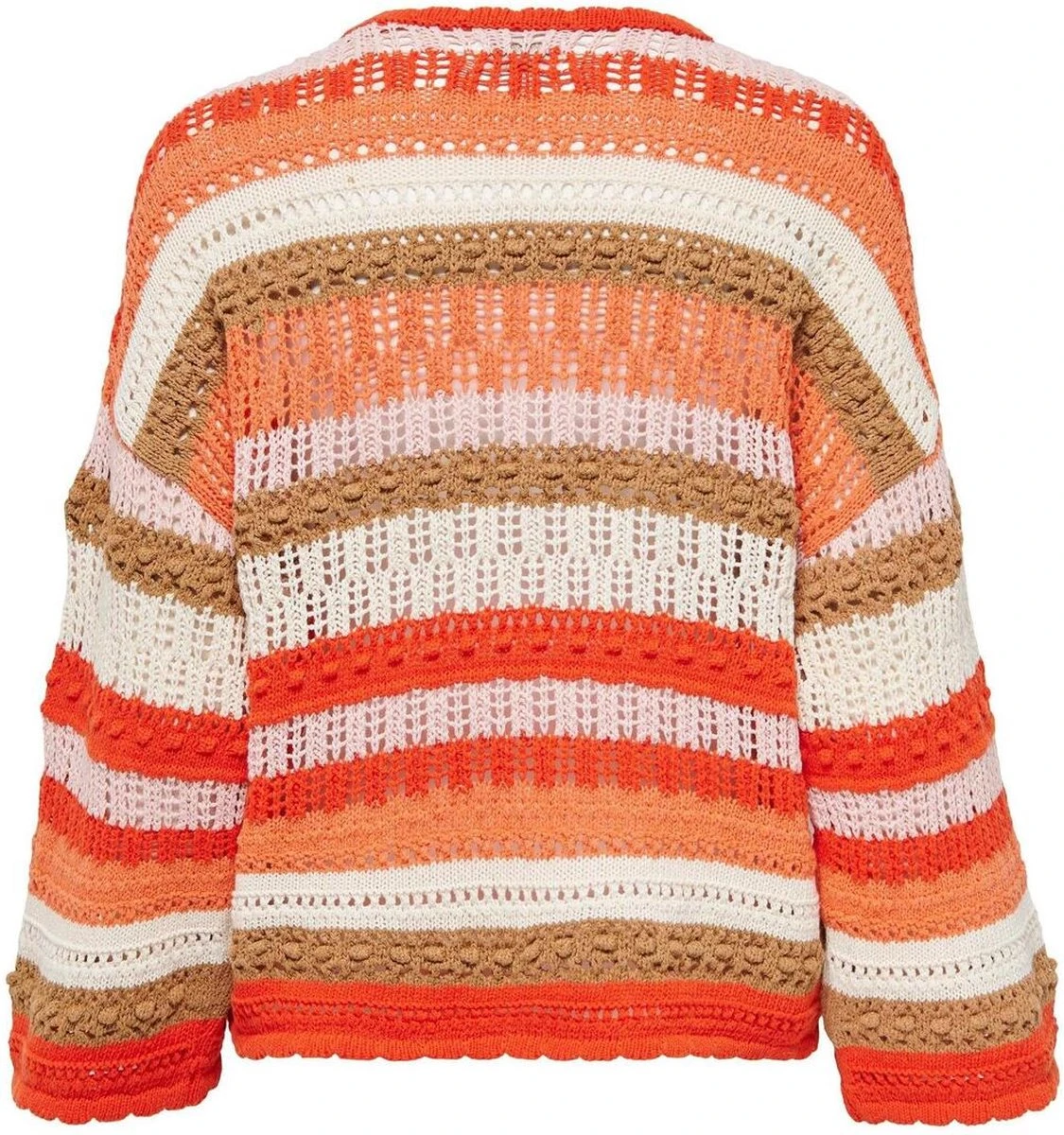 Only Trui Onlmasha Life 7/8 Stripe O-neck Knt 15283886 Georgia Peach/rose Smoke Dames Maat - M 4 Only Trui Onlmasha Life 7/8 Stripe O-neck Knt 15283886 Georgia Peach/rose Smoke Dames Maat - M - Afbeelding 2