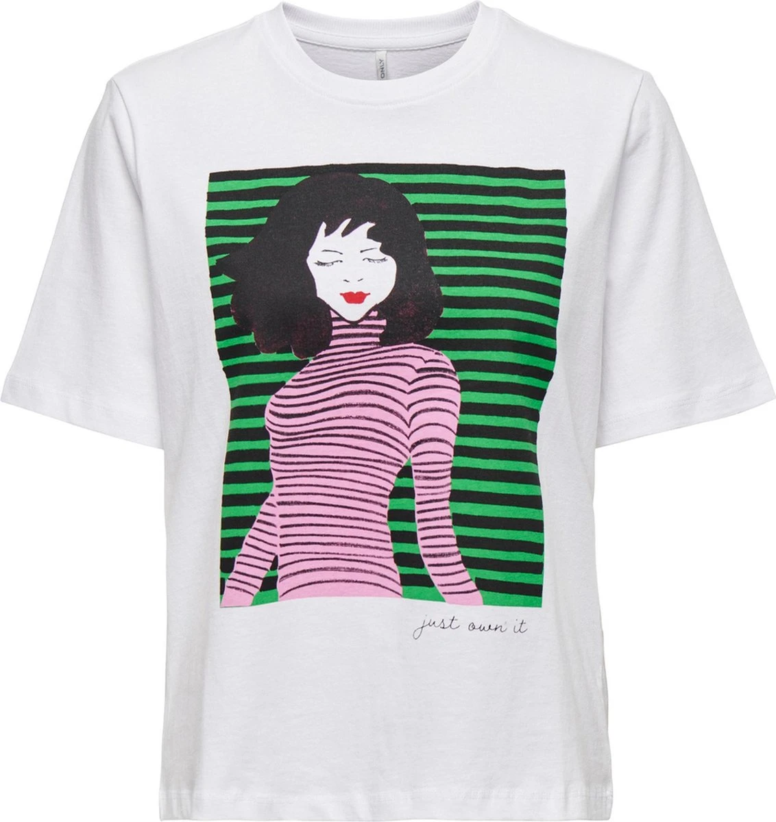 Only T-shirt Onlmauve Boxy S/s Woman Top Box Jr 15286644 Bright White/own Dames Maat - S 3 Only T-shirt Onlmauve Boxy S/s Woman Top Box Jr 15286644 Bright White/own Dames Maat - S