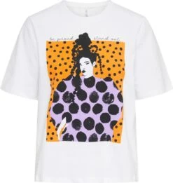 Only T-shirt Onlmauve Boxy S/s Woman Top Box Jr 15286644 Bright White/proud Dames Maat - M