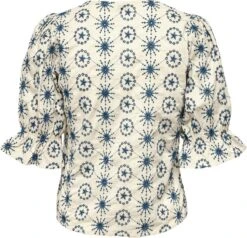 Only Blouse Onljasmin Ss Emb Top Wvn 15252580 Creme/moonlight Dames Maat - L -Only 1200x1154 1