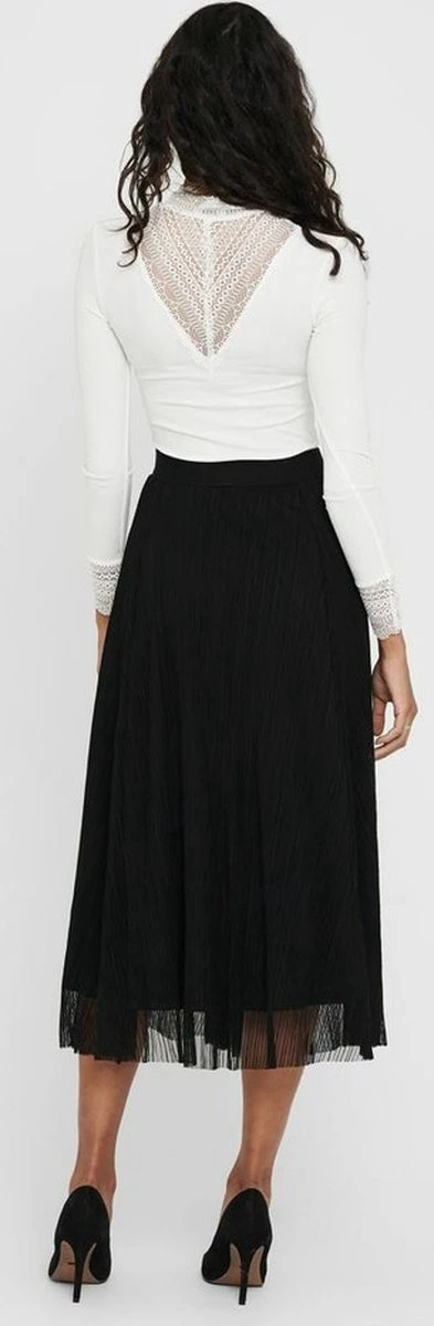 Only T-shirt Onltilde L/s High Neck Lace Top Jrs 15207788 Cloud Dancer Dames Maat - M 8 Only T-shirt Onltilde L/s High Neck Lace Top Jrs 15207788 Cloud Dancer Dames Maat - M - Afbeelding 6