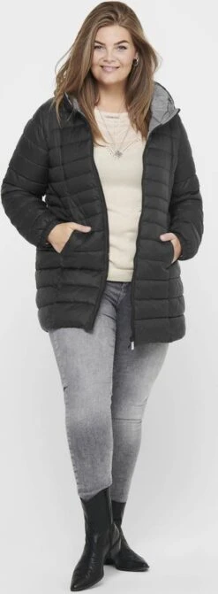 ONLY CARMAKOMA CARNEWTAHOE QUILTED HOOD COAT OTW Dames Jas - Maat M-46/48 -Only 442x1200 1