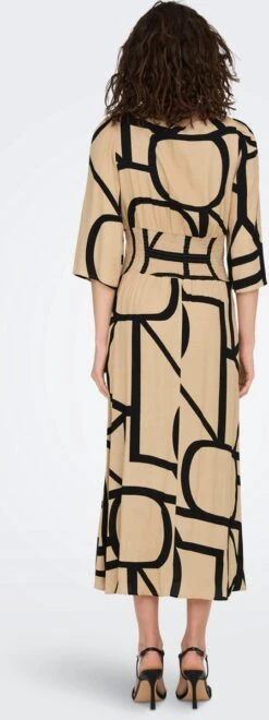 ONLY ONLAVA 3/4 MIDI DRESS PTM Dames Jurk - Maat S -Only 449x1200 1