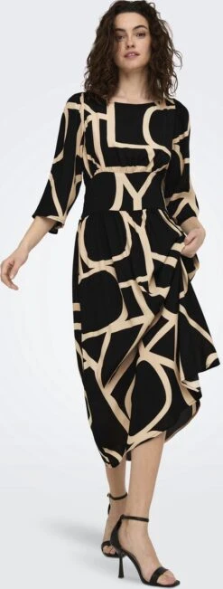 ONLY ONLAVA 3/4 MIDI DRESS PTM Dames Jurk - Maat M 17 ONLY ONLAVA 3/4 MIDI DRESS PTM Dames Jurk - Maat M -Only 455x1200