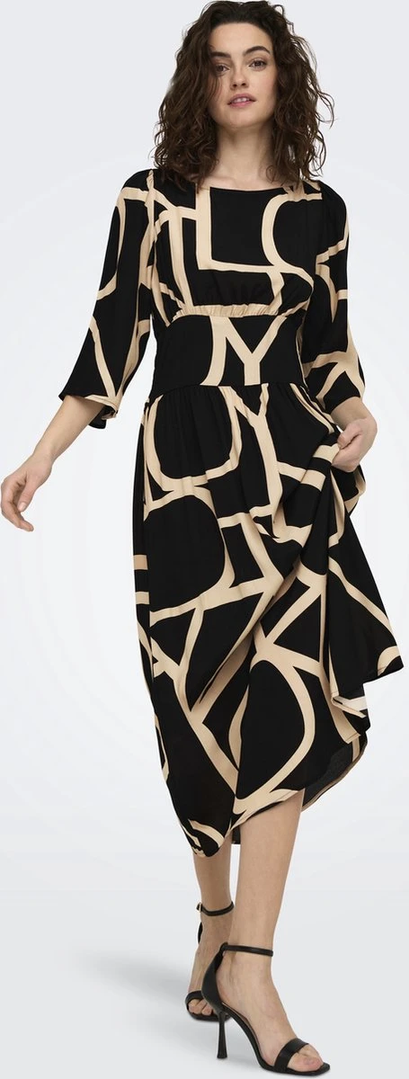 ONLY ONLAVA 3/4 MIDI DRESS PTM Dames Jurk - Maat M 10 ONLY ONLAVA 3/4 MIDI DRESS PTM Dames Jurk - Maat M - Afbeelding 8