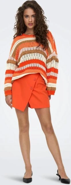 Only Trui Onlmasha Life 7/8 Stripe O-neck Knt 15283886 Georgia Peach/rose Smoke Dames Maat - M 18 Only Trui Onlmasha Life 7/8 Stripe O-neck Knt 15283886 Georgia Peach/rose Smoke Dames Maat - M -Only 462x1200