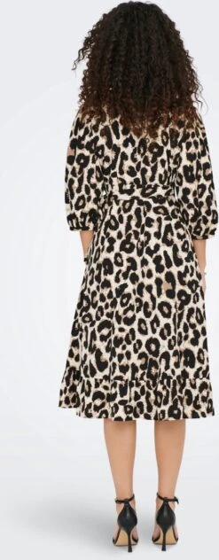 ONLY ONLOLIVIA 3/4 WRAP MIDI DRESS WVN NOOS Dames Jurk - Maat XL -Only 469x1200 4