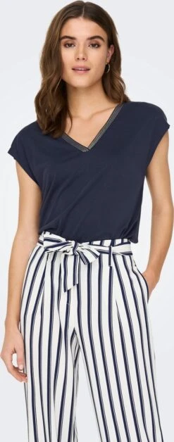 ONLY ONLFREE S/S MODAL STITCH TOP JRS Dames Top - Maat M -Only 472x1200 1