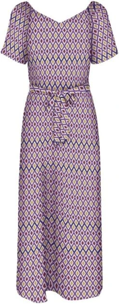 Only Jurk Onlalma Life Vis Bay Long Dress Aop 15284379 Radiant Orchid/392 Canyon Dames Maat - M