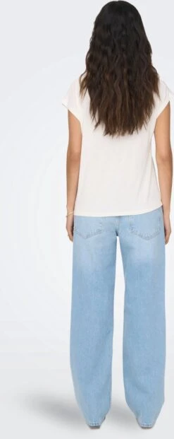 ONLY ONLFREE S/S MODAL STITCH TOP JRS Dames Top - Maat XL -Only 477x1200 1