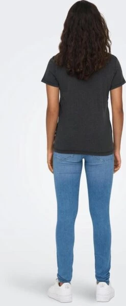 Only T-shirt Onllucy Emb T-shirt Cs Jrs 15294613 Black/tiger Emb Dames Maat - L -Only 496x1200 5