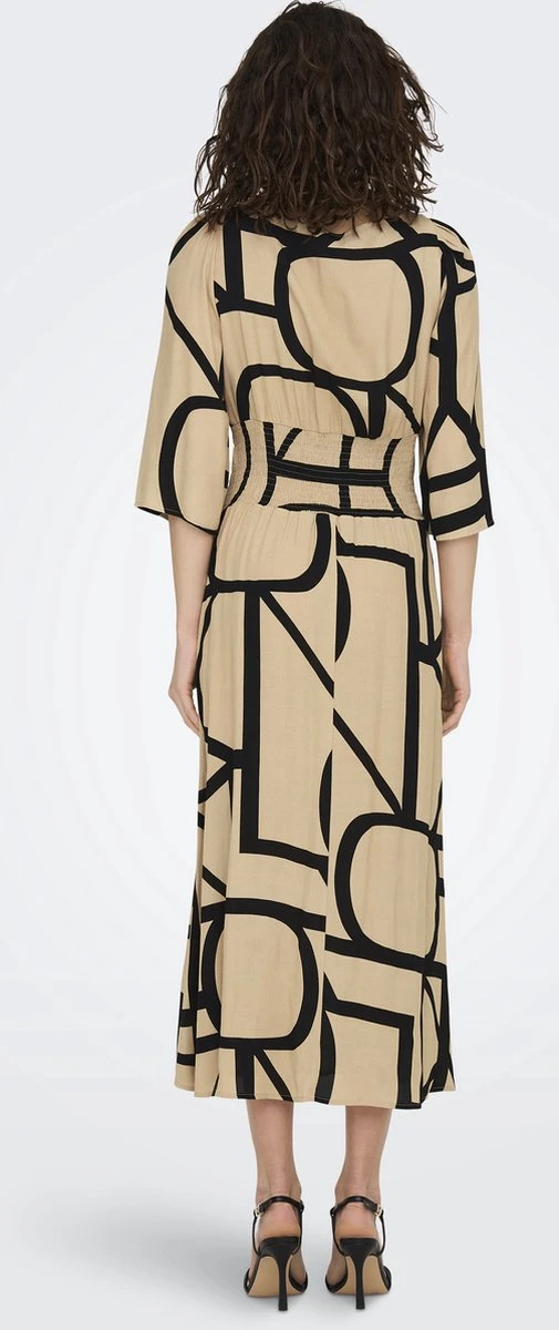 ONLY ONLAVA 3/4 MIDI DRESS PTM Dames Jurk - Maat XL 6 ONLY ONLAVA 3/4 MIDI DRESS PTM Dames Jurk - Maat XL - Afbeelding 4