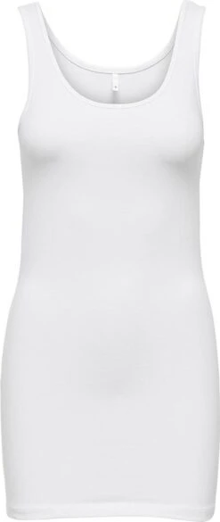 Only Top Onllive Love Life S/l Long Tank Top 15060061 White Dames Maat - M