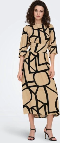 ONLY ONLAVA 3/4 MIDI DRESS PTM Dames Jurk - Maat XL 21 ONLY ONLAVA 3/4 MIDI DRESS PTM Dames Jurk - Maat XL -Only 511x1200