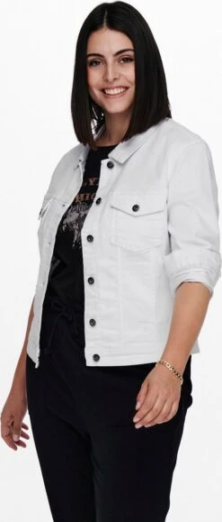 ONLY CARMAKOMA CARWESPA LS JACKET WHITE DNM Dames Jas - Maat 46 -Only 512x1200 5
