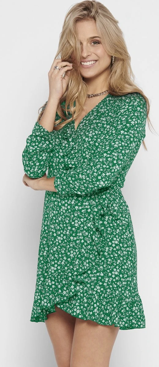 ONLY ONLCARLY L/S WRAP SHORT DRESS NOOS WVN Dames Jurk - Maat 42 5 ONLY ONLCARLY L/S WRAP SHORT DRESS NOOS WVN Dames Jurk - Maat 42 - Afbeelding 3