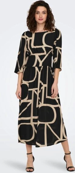 ONLY ONLAVA 3/4 MIDI DRESS PTM Dames Jurk - Maat M 16 ONLY ONLAVA 3/4 MIDI DRESS PTM Dames Jurk - Maat M -Only 521x1200 1