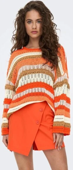 Only Trui Onlmasha Life 7/8 Stripe O-neck Knt 15283886 Georgia Peach/rose Smoke Dames Maat - M 19 Only Trui Onlmasha Life 7/8 Stripe O-neck Knt 15283886 Georgia Peach/rose Smoke Dames Maat - M -Only 521x1200