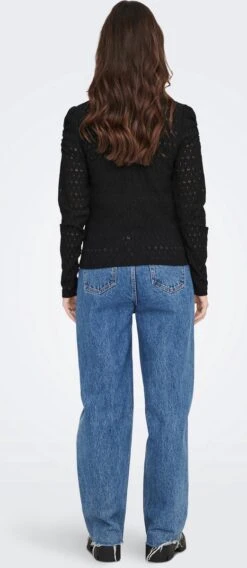Only Blouse Onlrosaline L/s Puff Top Jrs 15285484 Black Dames Maat - M -Only 522x1200 5
