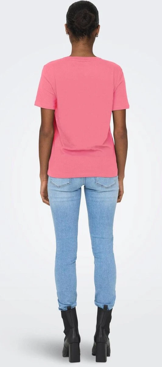Only T-shirt Onllenni Reg S/s Wild Top Box Jrs 15290640 Camellia Rose/tiger Dames Maat - M 6 Only T-shirt Onllenni Reg S/s Wild Top Box Jrs 15290640 Camellia Rose/tiger Dames Maat - M - Afbeelding 4