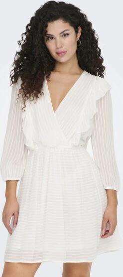 ONLY ONLLONDON 3/4 RUFFLE DRESS NOOS WVN Dames Jurk - Maat L 15 ONLY ONLLONDON 3/4 RUFFLE DRESS NOOS WVN Dames Jurk - Maat L -Only 533x1200