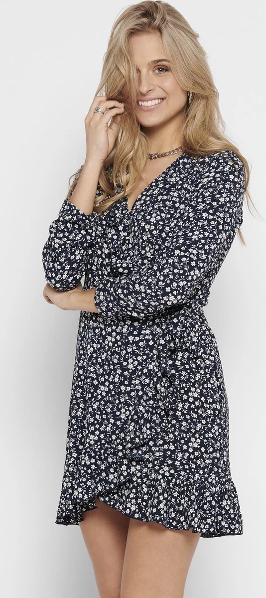 ONLY ONLCARLY L/S WRAP SHORT DRESS NOOS WVN Dames Jurk - Maat 38 9 ONLY ONLCARLY L/S WRAP SHORT DRESS NOOS WVN Dames Jurk - Maat 38 - Afbeelding 8