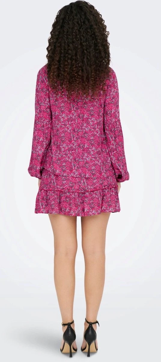 Only Blouse Onlkeira L/s String Top Ptm 15283796 Very Berry/ Floral Boh Dames Maat - S 11 Only Blouse Onlkeira L/s String Top Ptm 15283796 Very Berry/ Floral Boh Dames Maat - S - Afbeelding 9