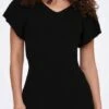 Only ONLLEELO SS VN DRESS - Black Black 2 Only ONLLEELO SS VN DRESS - Black Black -Only 543x1200 3