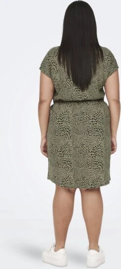 ONLY CARMAKOMA CARAPRIL SS KNEE DRESS STRIPE JRS NOOS Dames Jurk - Maat L-50/52 -Only 543x1200 4