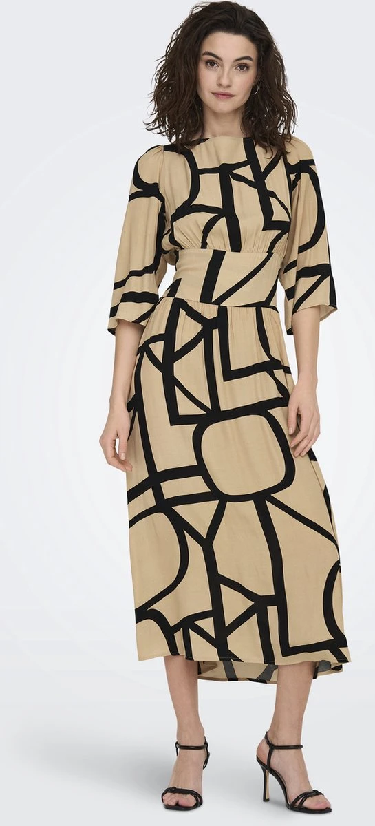 ONLY ONLAVA 3/4 MIDI DRESS PTM Dames Jurk - Maat XL 11 ONLY ONLAVA 3/4 MIDI DRESS PTM Dames Jurk - Maat XL - Afbeelding 9