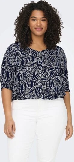 Only Carmakoma Carnova Lolli Top Blauw Maat 46 -Only 546x1200