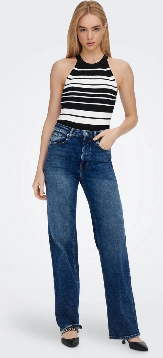 Only Top Onledna Halterneck Top Knt Noos 15277548 Black/cloud Danc Dames Maat - XS 7 Only Top Onledna Halterneck Top Knt Noos 15277548 Black/cloud Danc Dames Maat - XS - Afbeelding 5