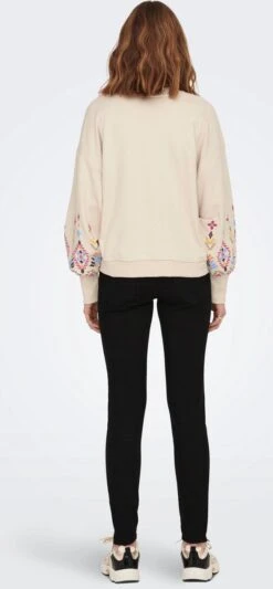 Only Trui Onlemily L/s O-neck Box Ub Swt 15285248 Pumice Stone/sleeve Pat Dames Maat - L 12 Only Trui Onlemily L/s O-neck Box Ub Swt 15285248 Pumice Stone/sleeve Pat Dames Maat - L -Only 556x1200 1