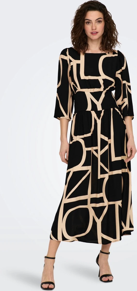 ONLY ONLAVA 3/4 MIDI DRESS PTM Dames Jurk - Maat M 8 ONLY ONLAVA 3/4 MIDI DRESS PTM Dames Jurk - Maat M - Afbeelding 6