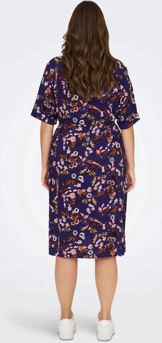 Only Carmakoma Carnova Jurk Blauw Maat 52 4 Only Carmakoma Carnova Jurk Blauw Maat 52 - Afbeelding 2