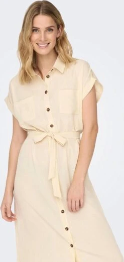 Only Jurk Onlhannover S/s Shirt Dress Noos Wv 15191953 Birch Dames Maat - 40 -Only 569x1200 1