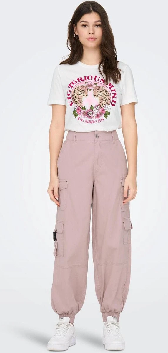 Only T-shirt Onllenni Reg S/s Wild Top Box Jrs 15290640 Cloud Dancer/victorious Dames Maat - L 9 Only T-shirt Onllenni Reg S/s Wild Top Box Jrs 15290640 Cloud Dancer/victorious Dames Maat - L - Afbeelding 7