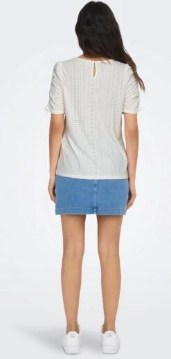 Only T-shirt Onlsandra S/s Puff Top Jrs 15289686 Cloud Dancer Dames Maat - M 13 Only T-shirt Onlsandra S/s Puff Top Jrs 15289686 Cloud Dancer Dames Maat - M -Only 573x1200 1