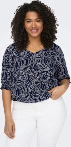 Only Carmakoma Carnova Lolli Top Blauw Maat 44 -Only 580x1200 2