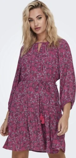 ONLY ONLKEIRA 7/8 TASSEL DRESS PTM Dames Jurk - Maat L -Only 584x1200