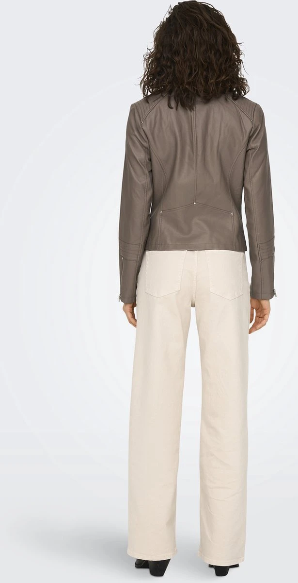 ONLY ONLGEMMA FAUX LEATHER BIKER OTW NOOS Dames Jas - Maat 38 6 ONLY ONLGEMMA FAUX LEATHER BIKER OTW NOOS Dames Jas - Maat 38 - Afbeelding 4